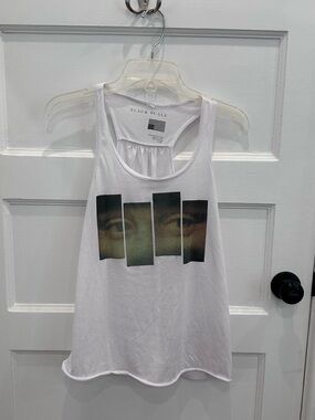 Graphic Racerback Tank with Mona Lisa graphic